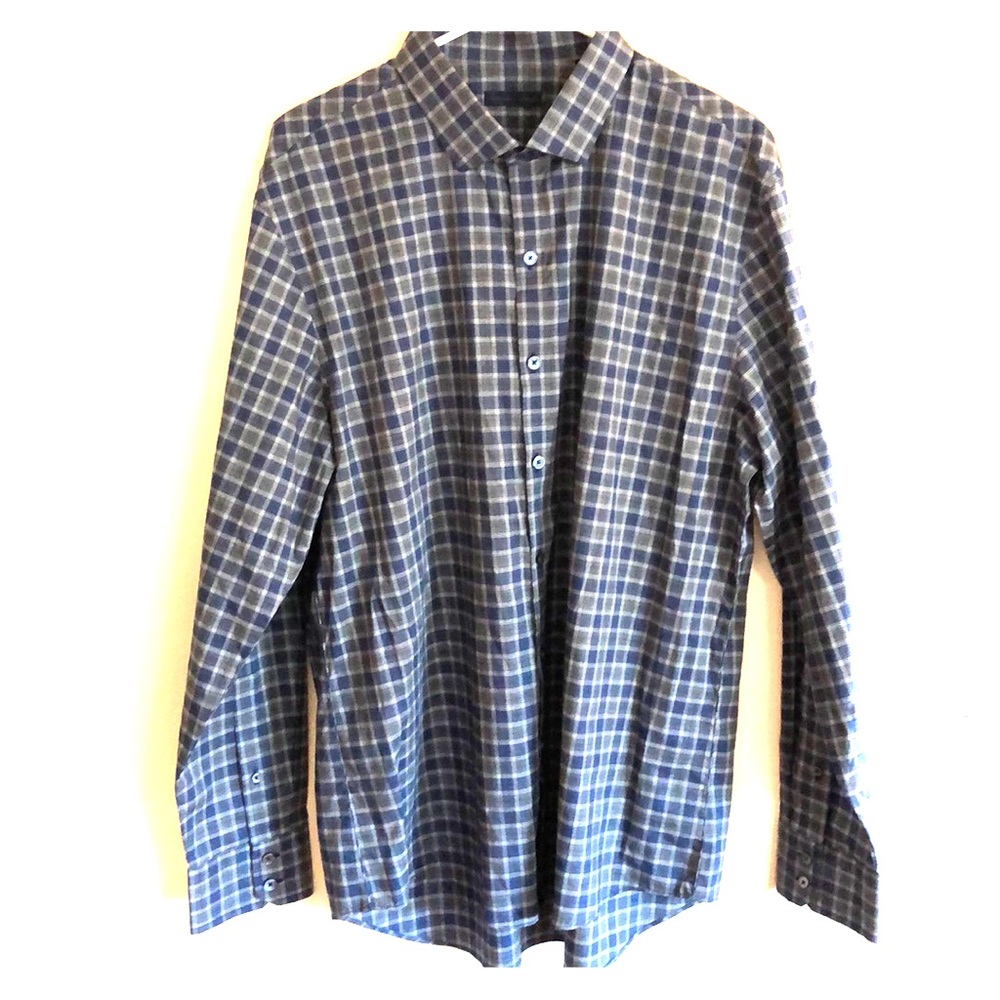 Zachary Prell regular fit blue shirt. Size XL